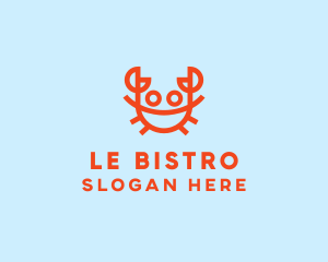 Orange Crab Seafood logo design