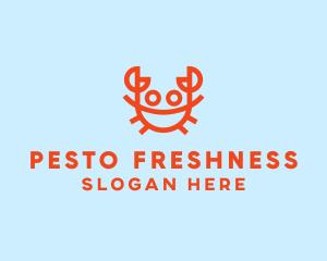 Orange Crab Seafood logo design