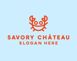 Orange Crab Seafood logo design