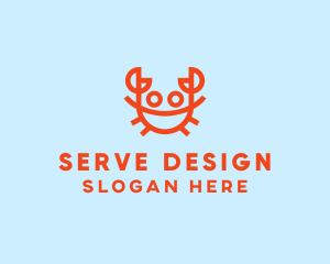 Orange Crab Seafood logo design