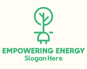 Green Tree Plug logo design