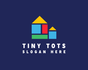 Block Toy Kindergarten logo design