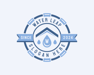 Plumber Water Droplet logo design