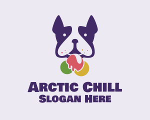 Puppy Ice Cream logo design