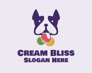 Puppy Ice Cream logo design