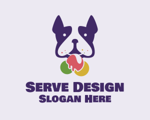 Puppy Ice Cream logo design