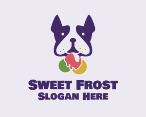 Puppy Ice Cream logo design