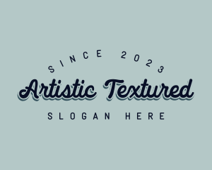 Retro Artist Script logo design