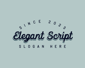 Retro Artist Script logo design