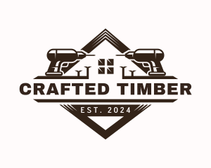 Drill Carpentry Joinery logo design