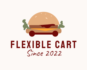 Burger Sandwich Food Cart  logo design