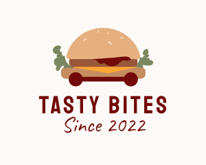 Burger Sandwich Food Cart  logo design