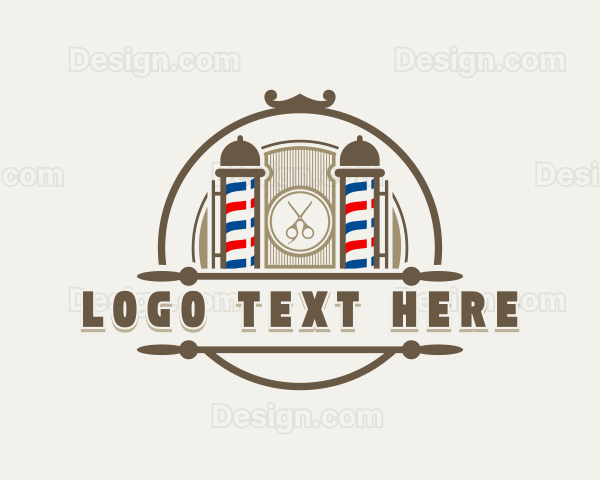 Grooming Barber Hairstyling Logo