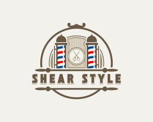 Grooming Barber Hairstyling logo design