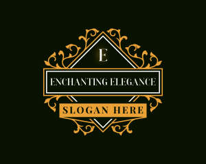 Floral Elegant Wedding logo design