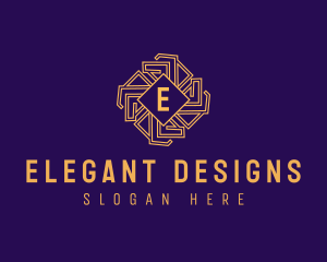 Golden Intricate Premium logo