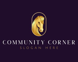 Luxury Horse Stable logo design