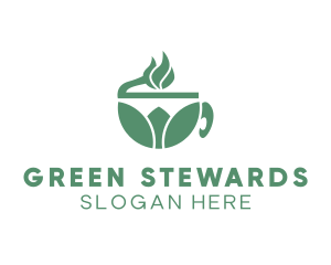 Organic Green Tea logo design