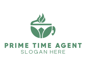 Organic Green Tea logo design