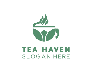 Organic Green Tea logo design