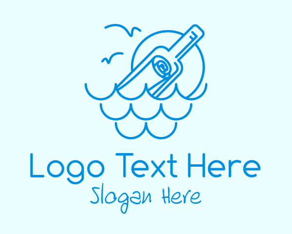 Scroll logo example 2