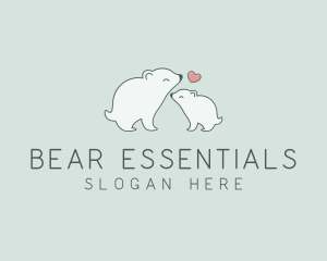 Polar Bear Wildlife Zoo  logo design