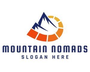 Mountain Travel Meter logo design