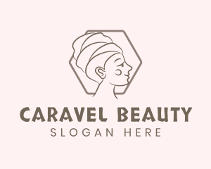 Turban Lady Beauty logo design