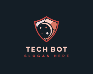 Cybersecurity AI Tech logo design