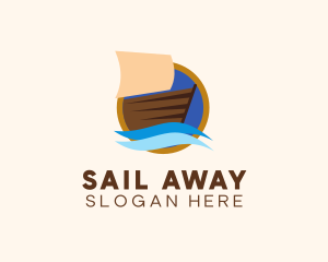 Sailing Boat Maritime logo design