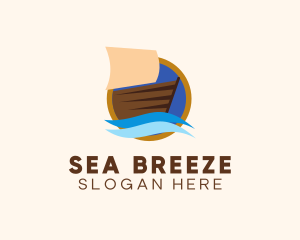 Sailing Boat Maritime logo design