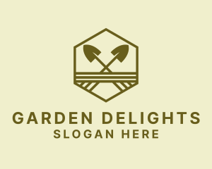 Garden Shovel Landscaping logo design