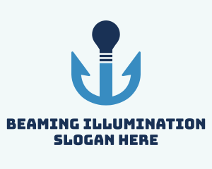 Anchor Light Bulb logo design