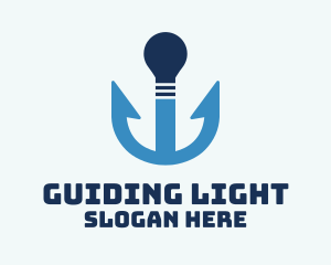 Anchor Light Bulb logo design