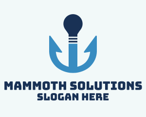 Anchor Light Bulb logo design