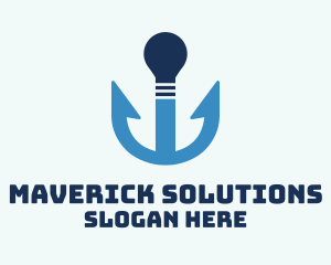 Anchor Light Bulb logo design