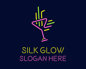 Neon Cocktail Strobe logo design