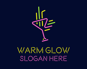 Neon Cocktail Strobe logo design