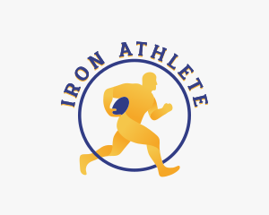 Rugby Sports Athlete logo design