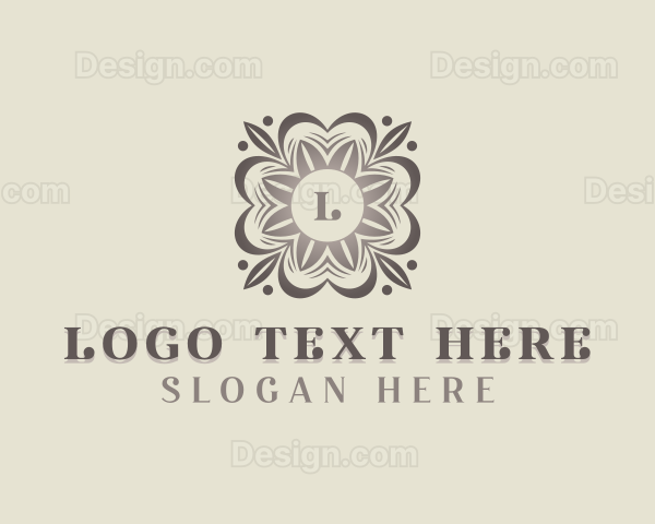 Stylish Floral Garden Logo