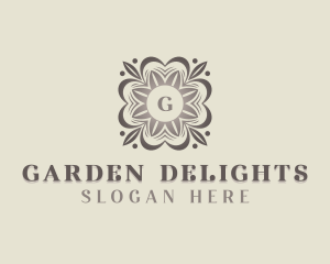 Stylish Floral Garden logo design