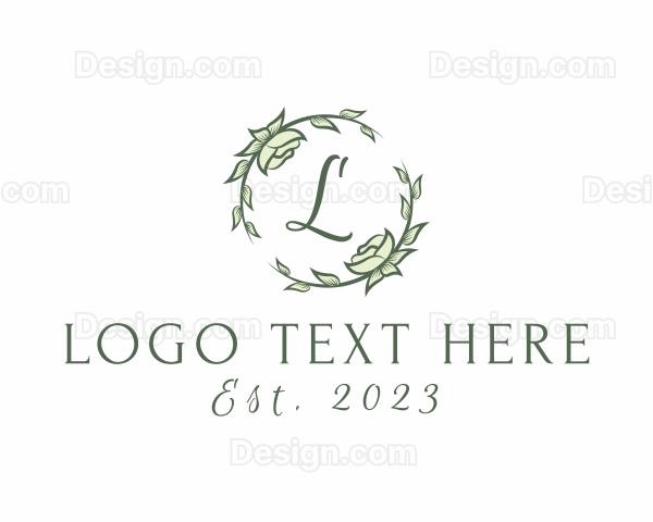 Garland Decoration Floral Plant Logo