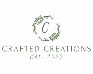 Garland Decoration Floral Plant   logo design