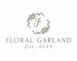 Garland Decoration Floral Plant   logo design