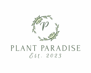 Garland Decoration Floral Plant   logo design