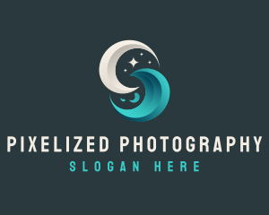 Moon Tidal Wave logo design