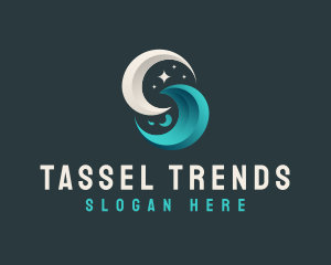 Moon Tidal Wave logo design