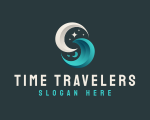 Moon Tidal Wave logo design