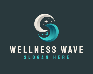 Moon Tidal Wave logo design