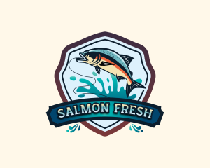 Seafood Salmon Fishing  logo